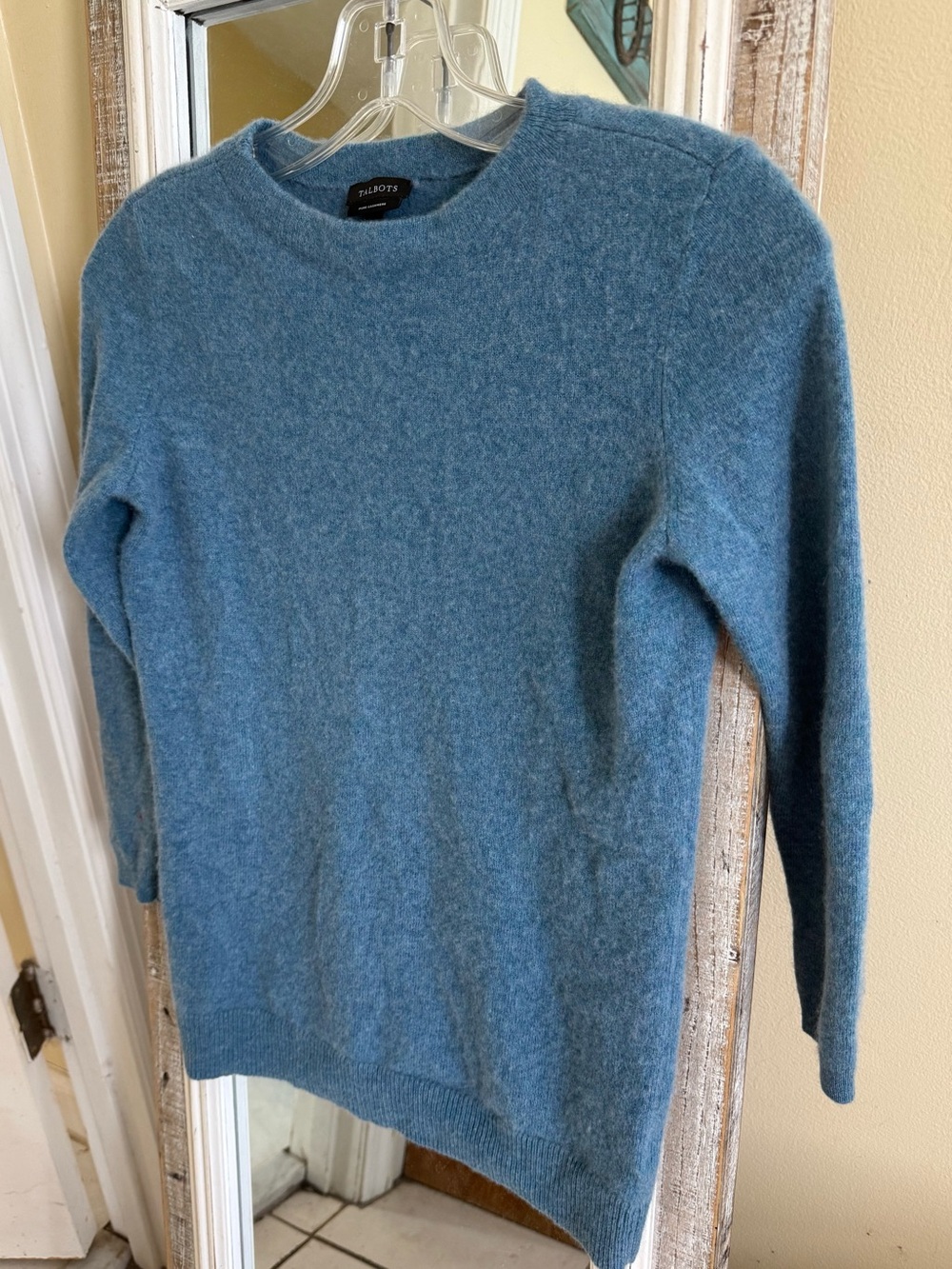 Talbots Audrey Cashmere Turquoise Crewneck Sweater XS - Picture 6 of 6